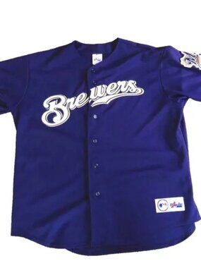 Vintage Milwaukee Brewers Jersey Men’s XL Majestic MLB